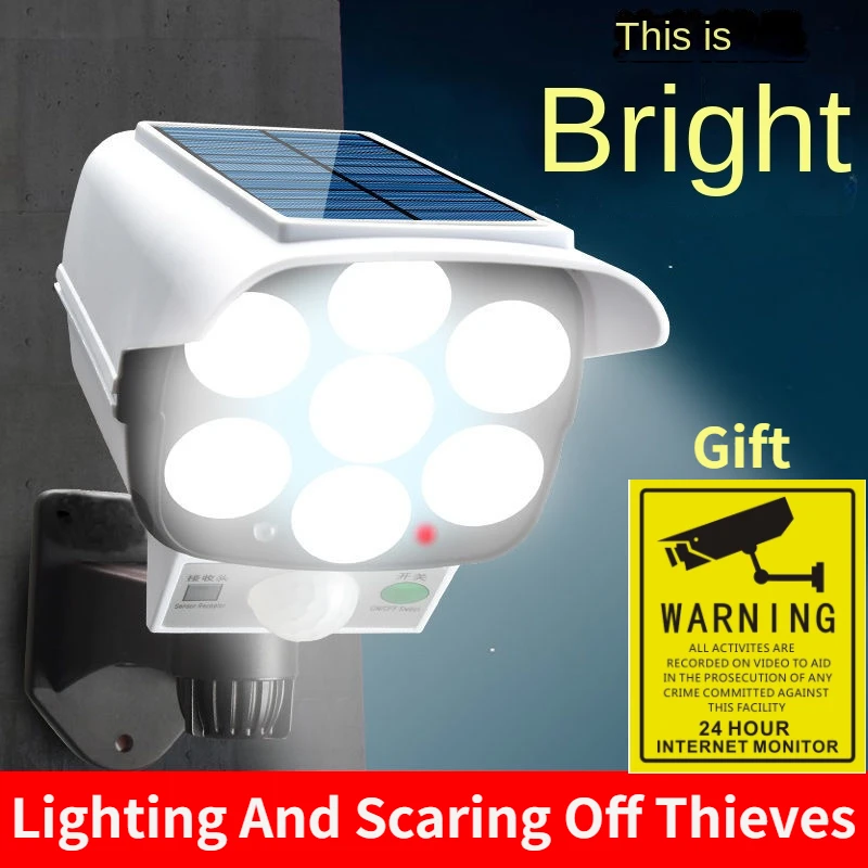Home Security Flood Lights - Luz Solar para exteriores, Sensor de