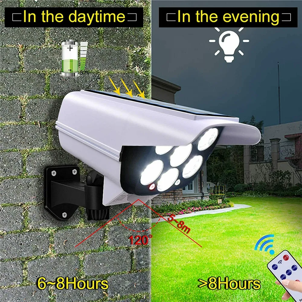 Luz Solar para exteriores, Sen - Home Security Flood Lights reseña y precio